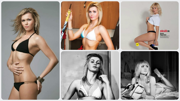 Звезда российского хоккея Анна Пругова совмещает большой спорт со съемками в эротических фото сессиях