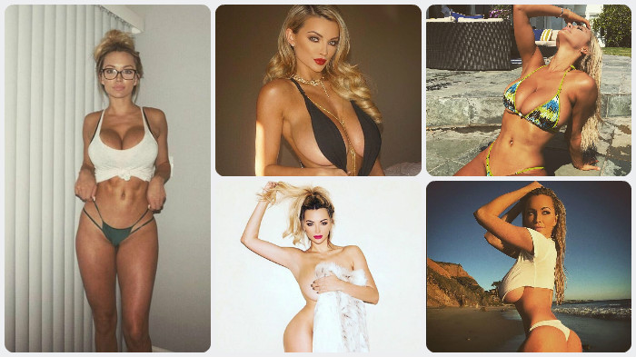 Грудастая звезда Playboy и Instagram Линдси Пелас откровенно оголяется на качественных фотографиях. Часть - 2