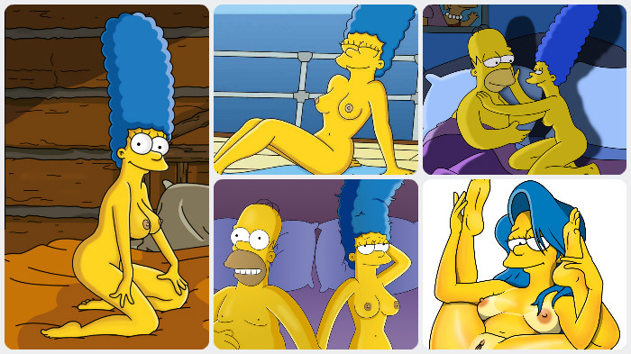 Голая Мардж Симпсон. Звезда самого популярного мультфильма и ее эротические и порно фотки. Часть - 1
