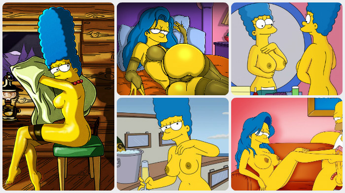 Голая Мардж Симпсон. Звезда самого популярного мультфильма и ее эротические и порно фотки. Часть - 2